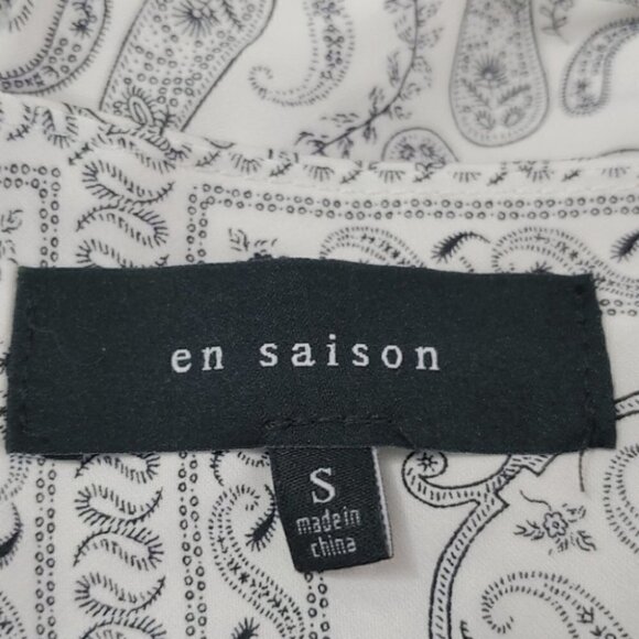 NWT EN SAISON Satin paisley print maxi dress - Picture 11 of 16